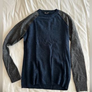 Men's grey and blue sweater